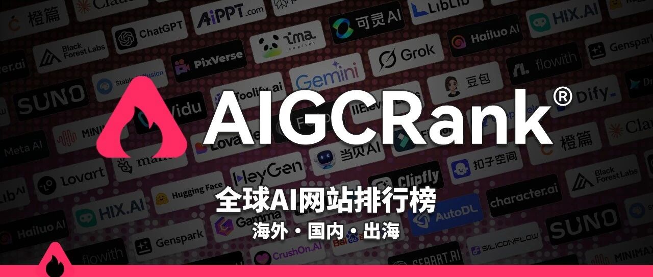 9月全球AI网站最新排行榜：海外、国内、出海排名