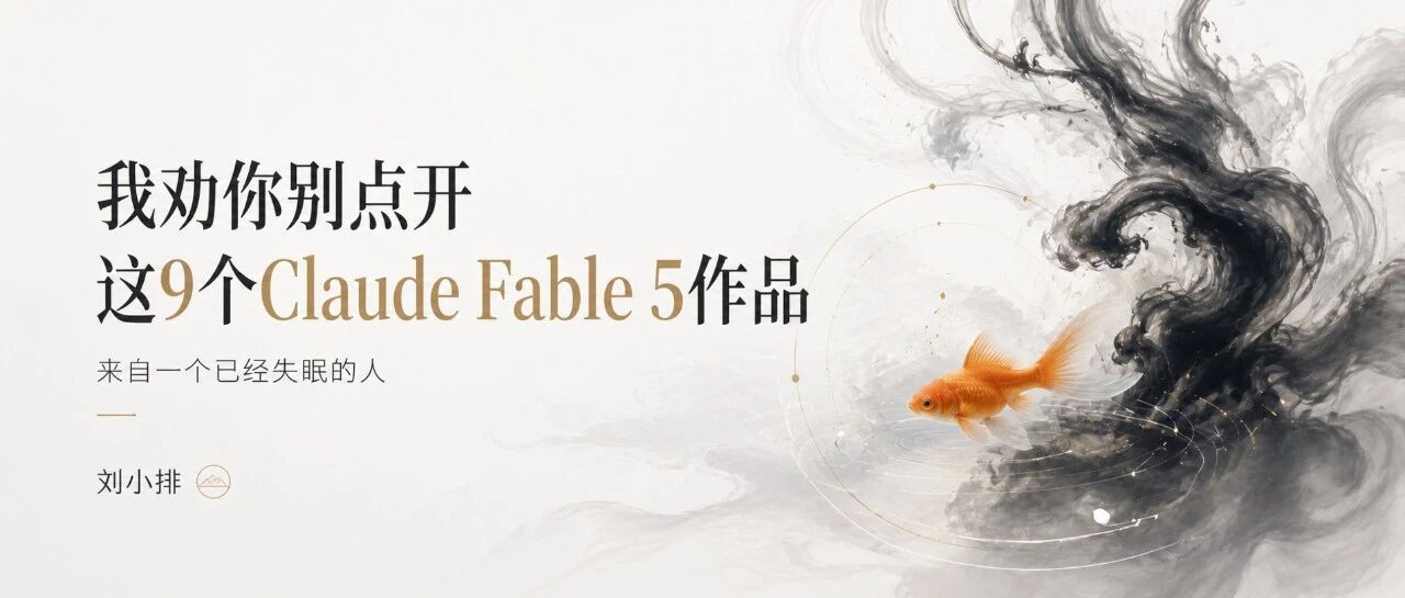 我劝你别点开这9个Claude Fable 5作品(来自一个已经失眠的人)
